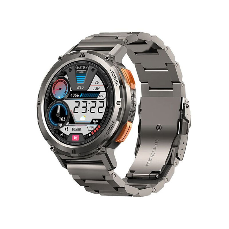 KOSPET TANK T2 Bluetooth Calling Smart Watch (Stainless Steel Strap)