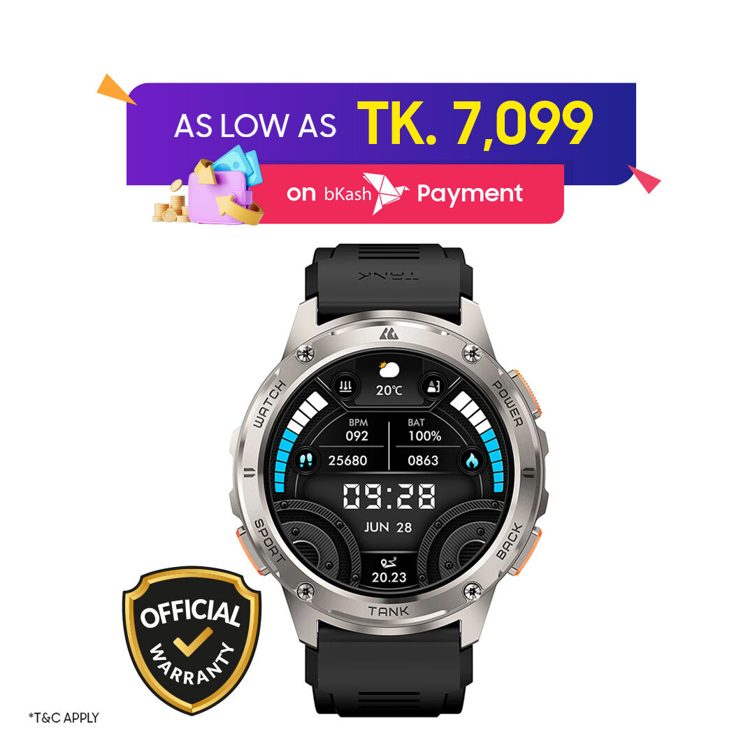 KOSPET Tank T3 BT Calling Rugged Smart Watch