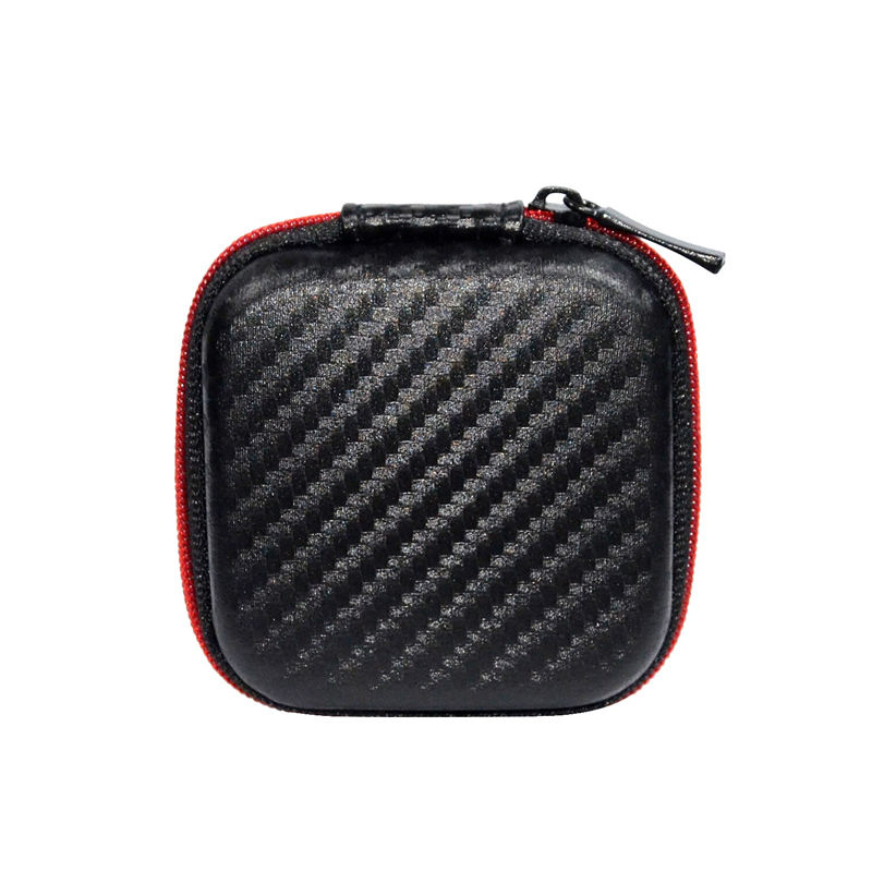 KZ Square PU Zipper Storage Box In-Ear Earphones Case Bag 