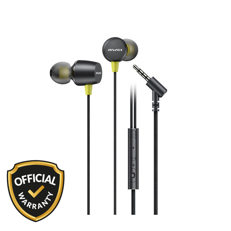 Awei L5 3.5mm Mini Stereo In-Ear Earphones - Black