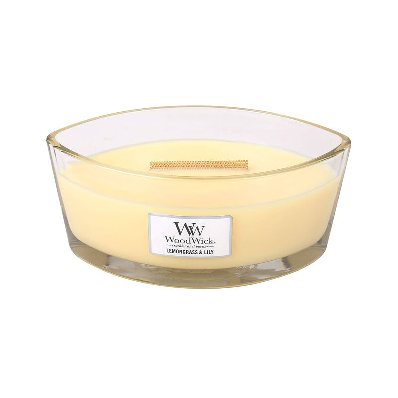 WoodWick Lemongrass & Lily Ellipse Jar Scented Candle