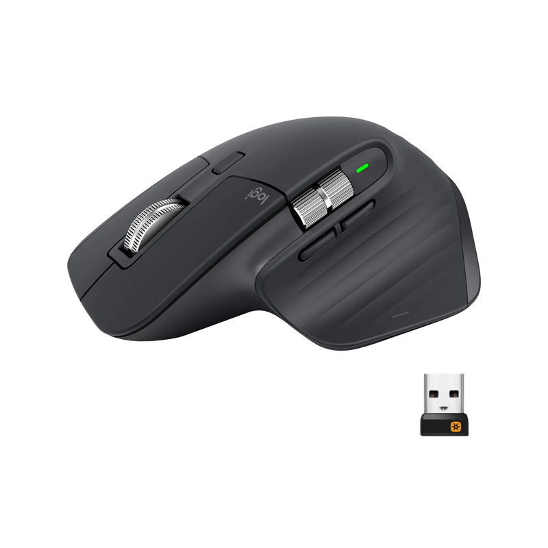 Logitech MX Master 3 High-Performance Advanced Wireless Mouse - Graphite