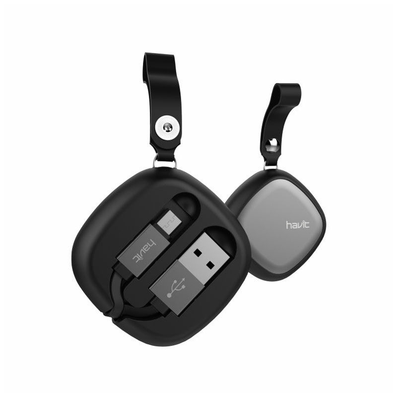 Havit H640 Micro (Android) Data & Charging Cable - Black & Grey