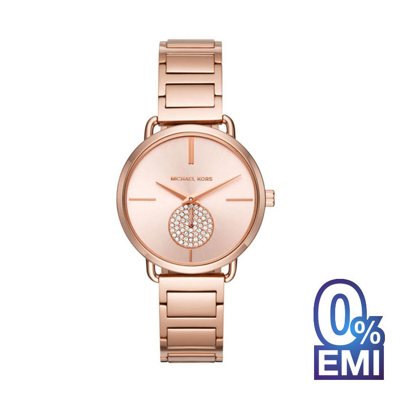 Michael Kors MK3640 Portia Rose Gold-Tone Watch For Women