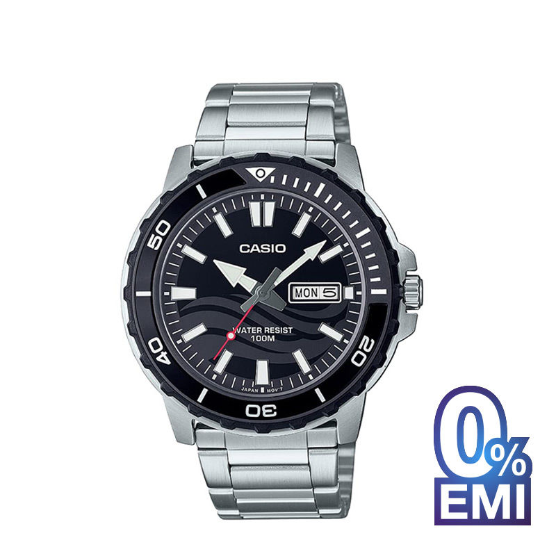 Casio Enticer MTD-125D-1A1VDF Analog Black Dial Men's Watch