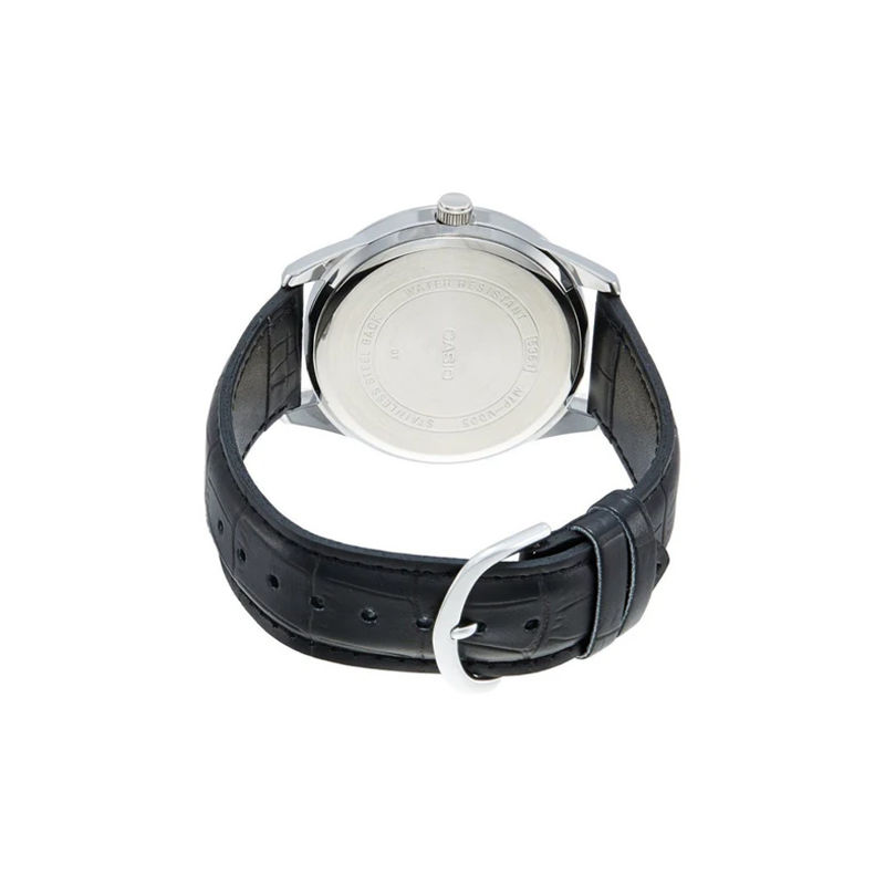 Casio MTP-V006L-1B2UDF Day Date Belt Black Dial Men's Watch