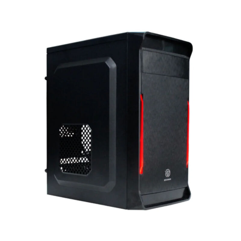 Revenger MX-2 Mini Tower Black LED Stripe Micro-ATX Desktop Casing