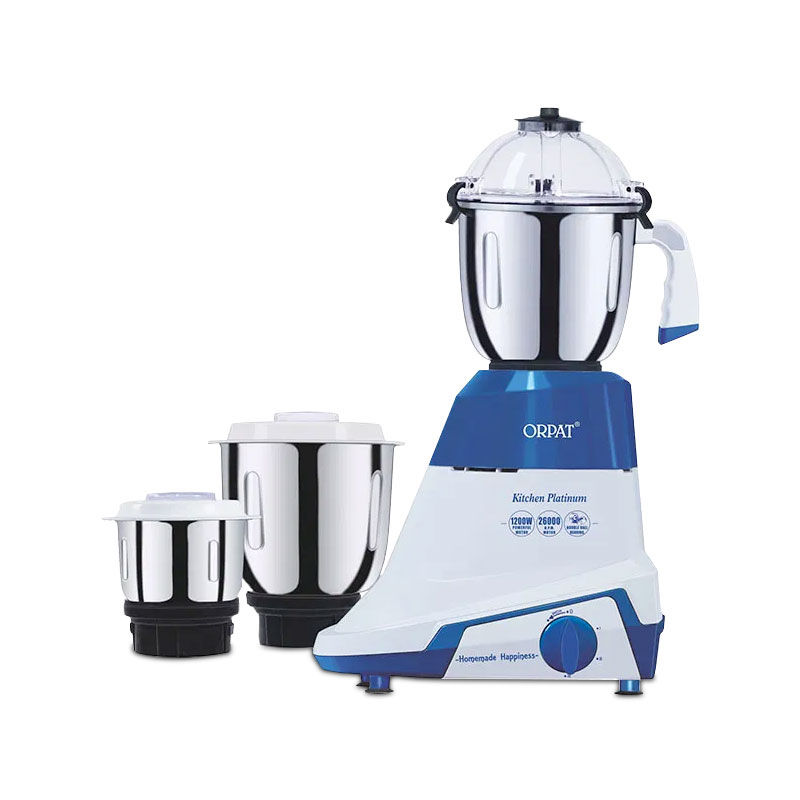 ORPAT Kitchen Platinum 1200W 3 Jars Mixer Grinder and Blender