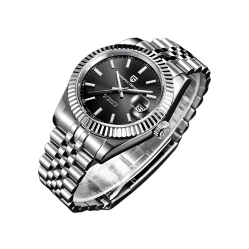 Pagani Design PD-1645 Datejust Automatic Waterproof Men’s Watch - Black