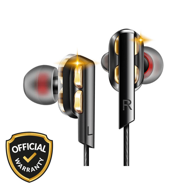 QKZ AK4 Double Super Bass Piston In-Ear Earphone - Gold