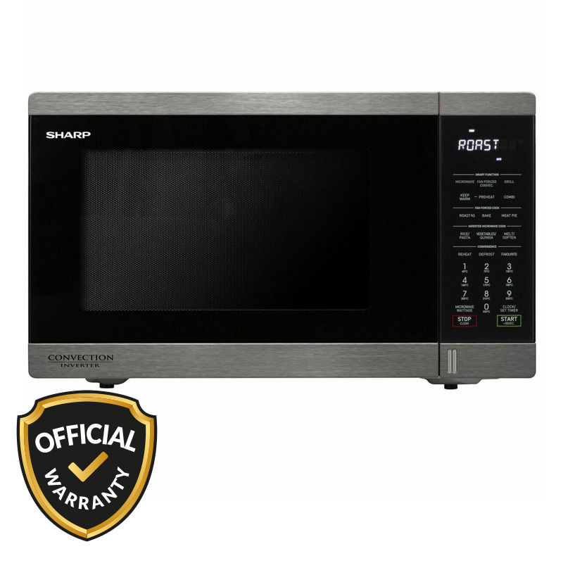 Sharp R-890E (BS) 32 Liter Inverter Grill & Convection Microwave Oven 