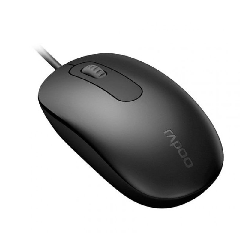 Rapoo N200 Wired Optical Mouse - Black