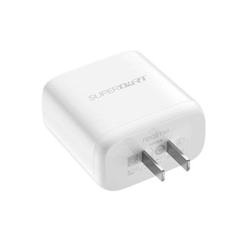 realme 65W SuperDart Power Adapter with Type-C Cable - White