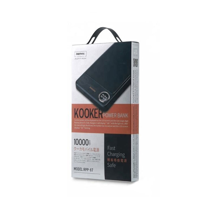 Remax Kooker RPP-87 10000mAh Fast Charging Power Bank - Black