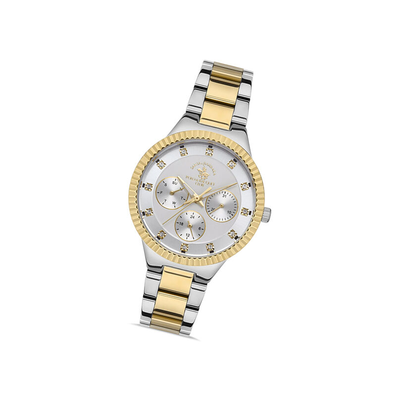 Santa Barbara Polo & Racquet Club Quartz Stainless Steel Women’s Watch (SB.1.10399-5)