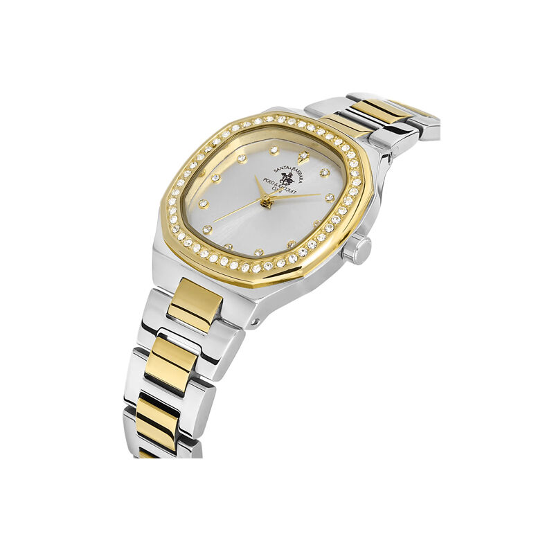 Santa Barbara Polo & Racquet Club Quartz Stainless Steel Women’s Watch (SB.1.10404-5)