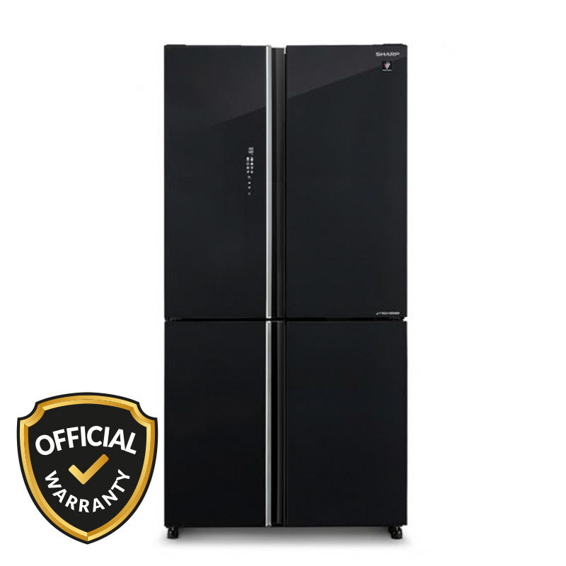 Sharp 639 Liters 4-Door Side by Side Refrigerator - Black (SJ-VX88PG-BK)