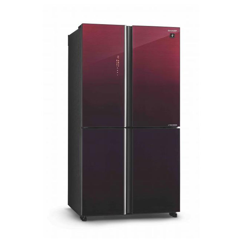 Sharp 639 Liters 4-Door Side by Side Refrigerator - Red (SJ-VX88PG-RD)