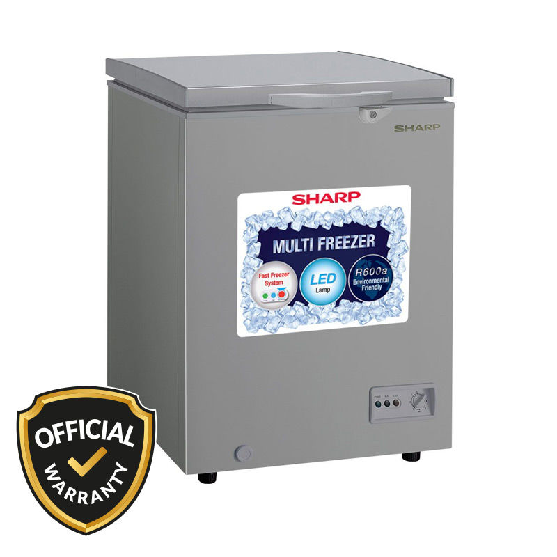Sharp SJC-128-GY 110 Liters Freezer – Grey