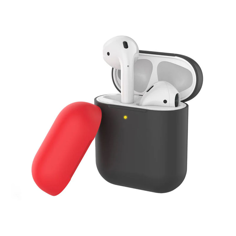 Promate SiliCase Dual-Toned Multi-Design Protective Case for Apple AirPods