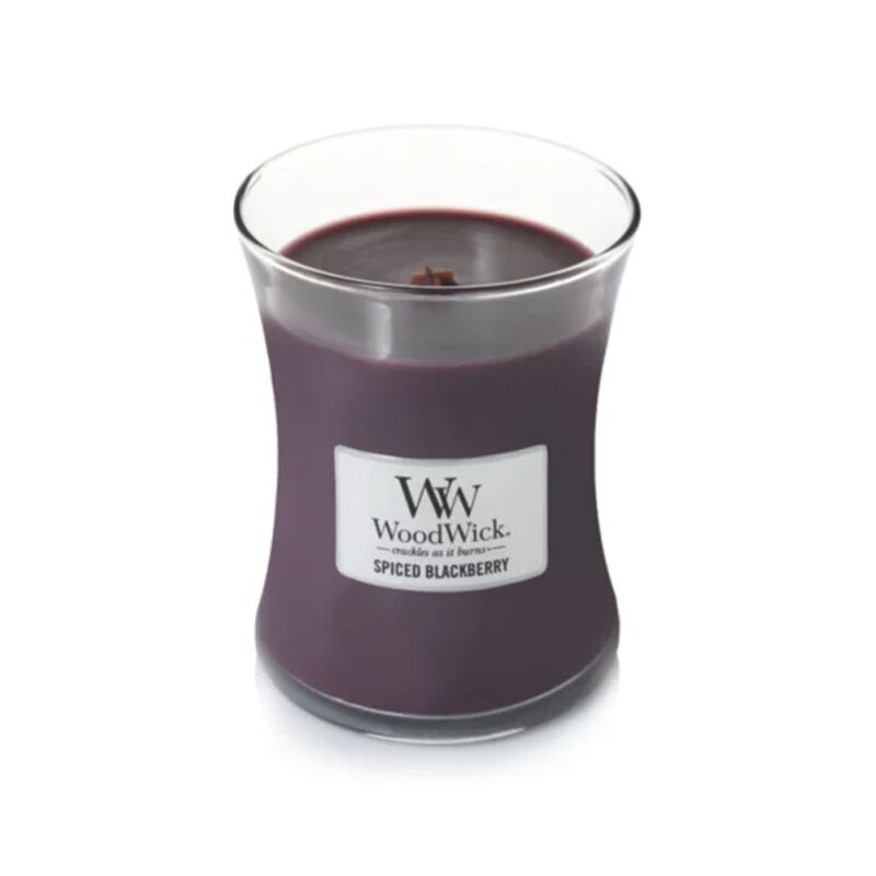 WoodWick Spiced Blackberry Hourglass Medium Jar Scented Candle