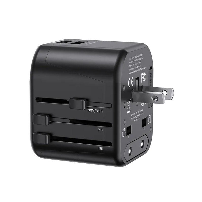 USAMS T55 12W Dual USB Universal Travel Adapter (US-CC173)