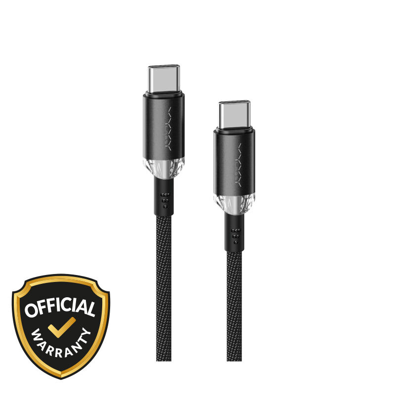 Vyvylabs Crystal Series 60W 1m Type-C to Type-C Fast Charging Data Cable