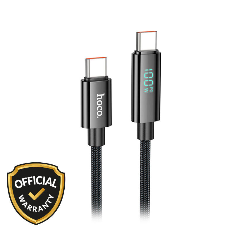 Hoco U125 Benefit 100W 1.2M Type-C to Type-C Data Cable