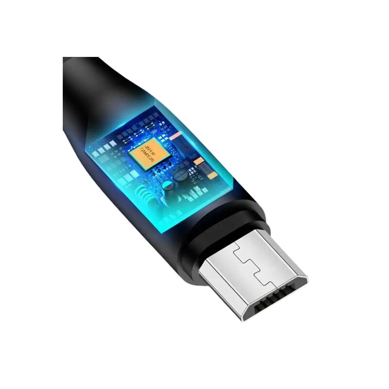 USAMS US-SJ268 U18 1M 2A Micro USB Data Cable - Black