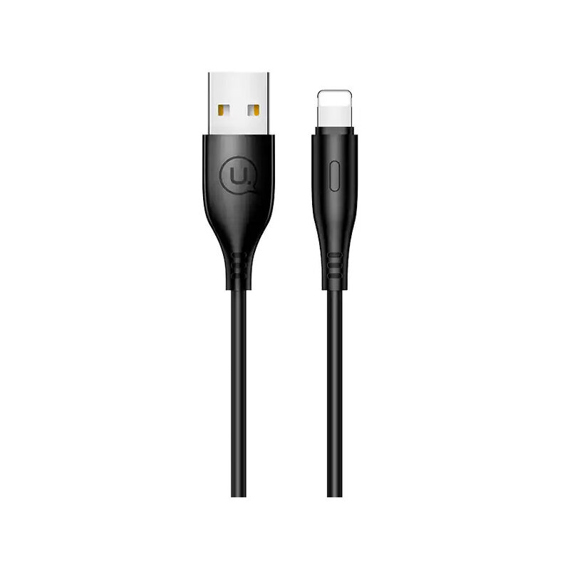 USAMS US-SJ266 U18 1M 2A Lightning Data Cable - Black