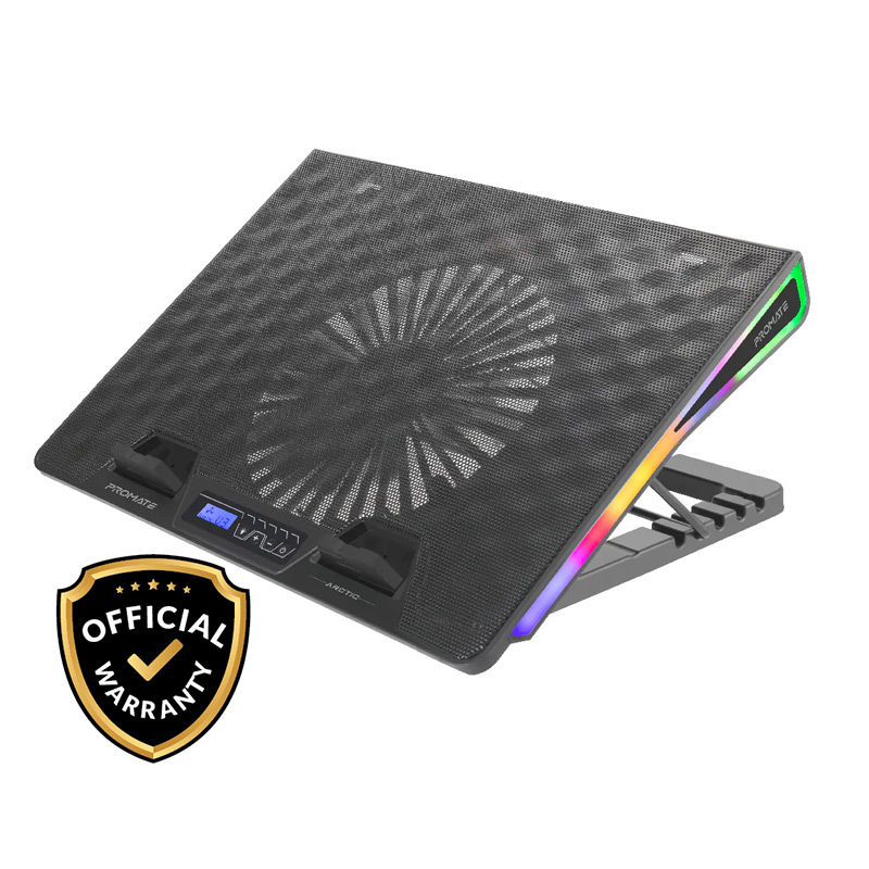 Vertux Arctic Portable Height Adjustable RGB Gaming Cooling Pad