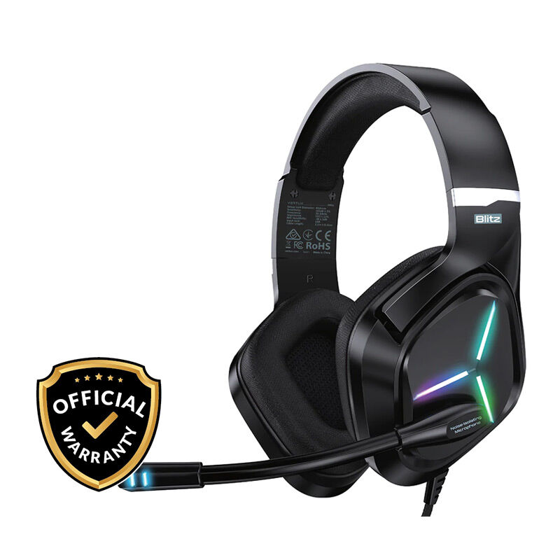 Vertux Blitz 7.1 Surround Sound Gaming Headphone-Black