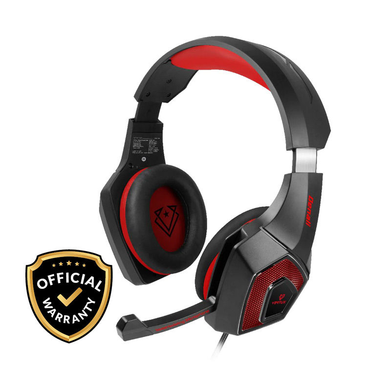 Vertux Denali High Fidelity Surround Sound Gaming Headset - Red