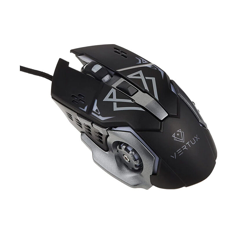 Vertux Drago Precision Tracking Ergonomic Gaming Mouse - Black