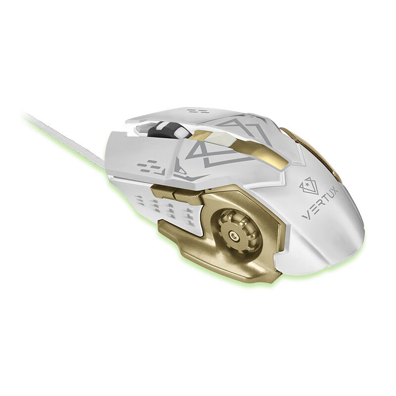 Vertux Drago Precision Tracking Ergonomic Gaming Mouse - White