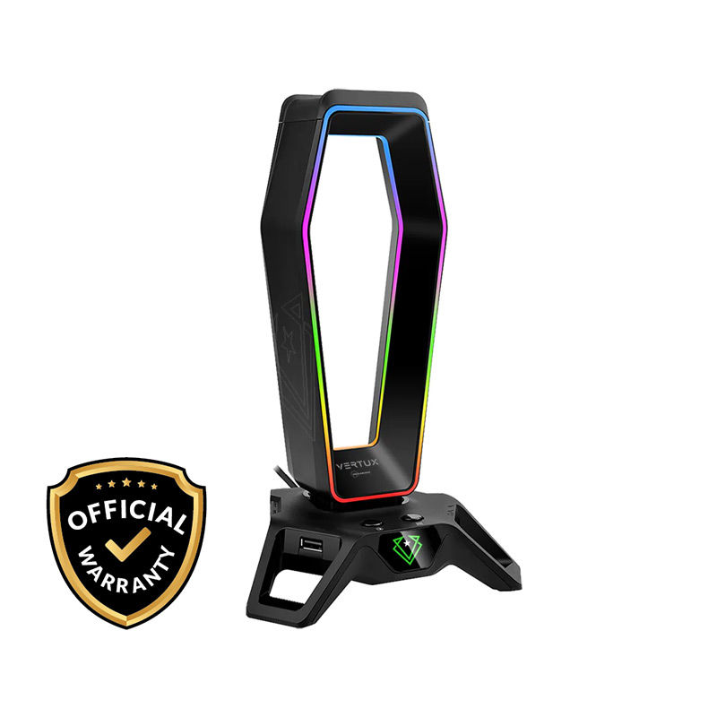 Vertux HexaRack Gaming Headphone Stand with Immersive 7.1 Audio Ports