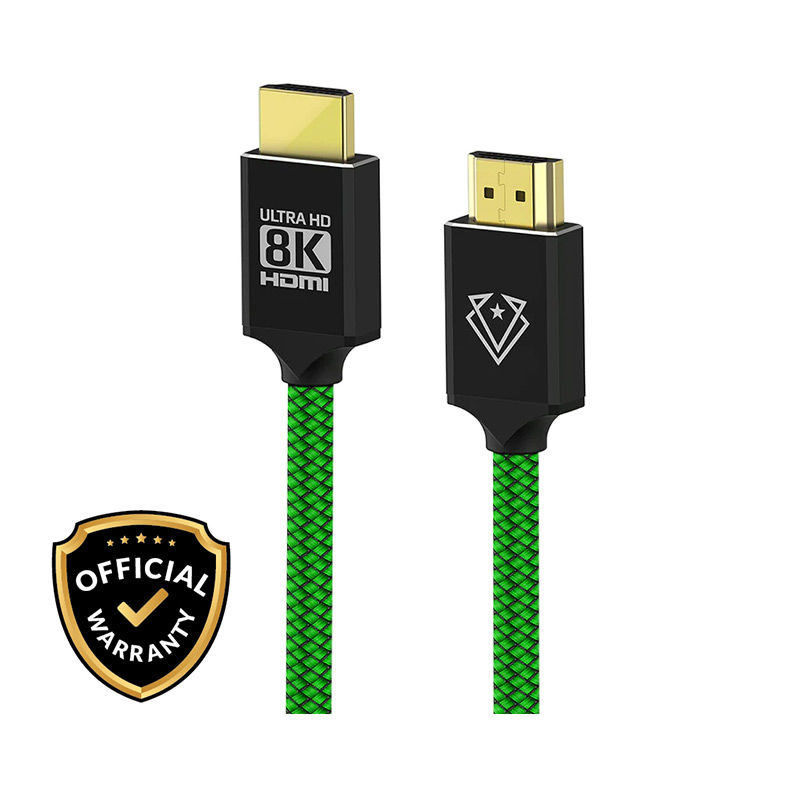 Vertux VertuLink-150 GameCharged 8K HDMI Audio Video 3D Cable - Green