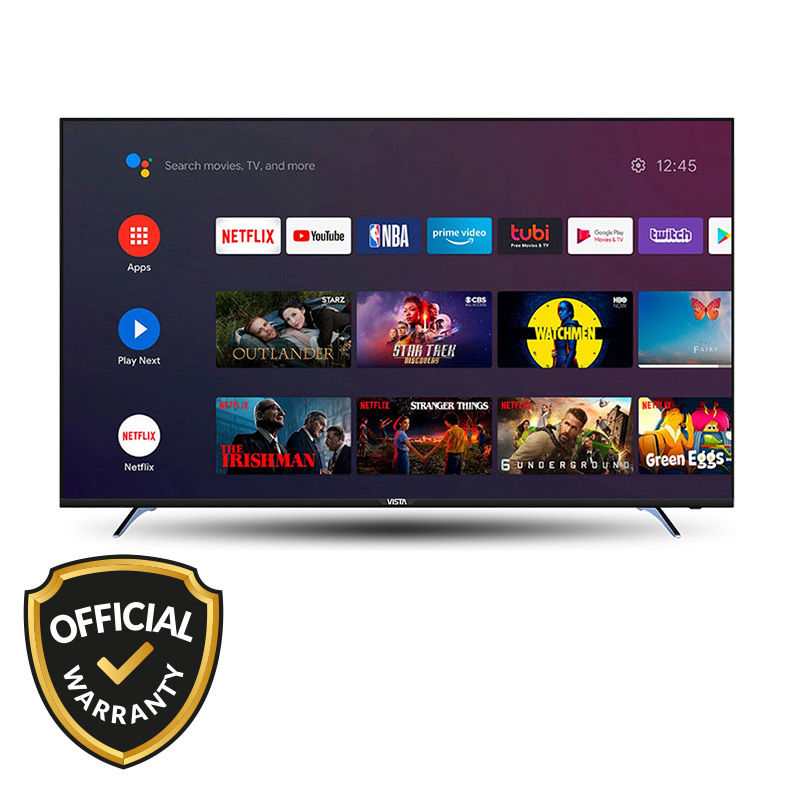 Vista 32 Inch Bezel-Less Google Certified Android TV with Voice Command (VF32FHDVC)