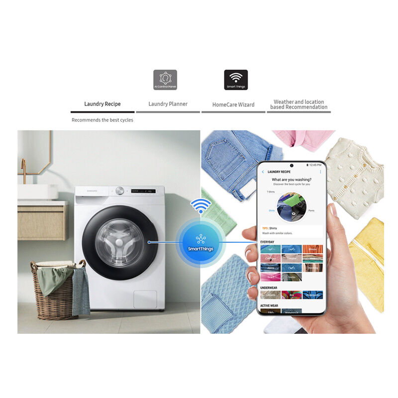 Samsung 8KG Front Loading Washing Machine with AI Control Washing (WW80T534DAXOTL)