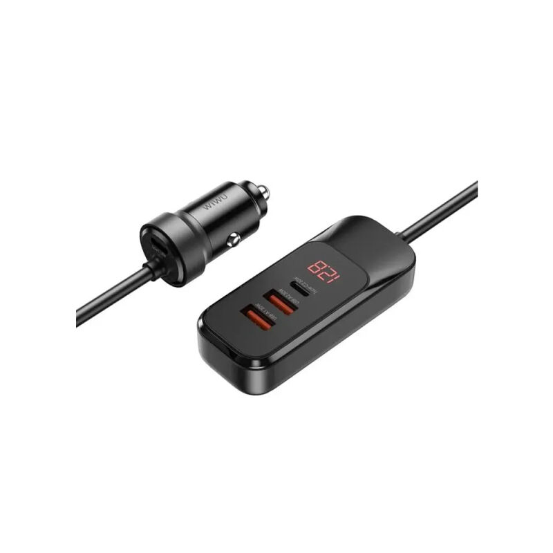 WiWU 120W Multi-port Extend Car Charger (Wi-QC015)