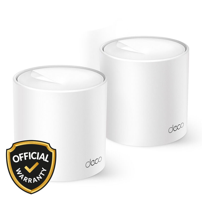 TP-Link Deco X10 AX1500 Dual Band Whole Home Mesh Wi-Fi 6 System Router (2 Pack) – White