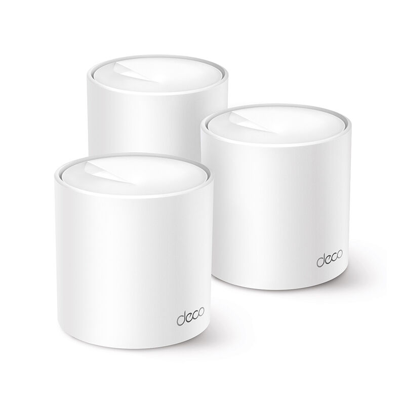 TP-Link Deco X10 AX1500 Dual Band Whole Home Mesh Wi-Fi 6 System Router (3 Pack) – White