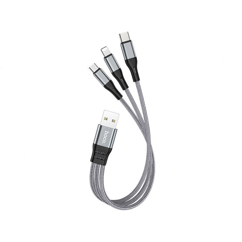 Hoco X47 Harbor 3-in-1 25cm Data Cable 