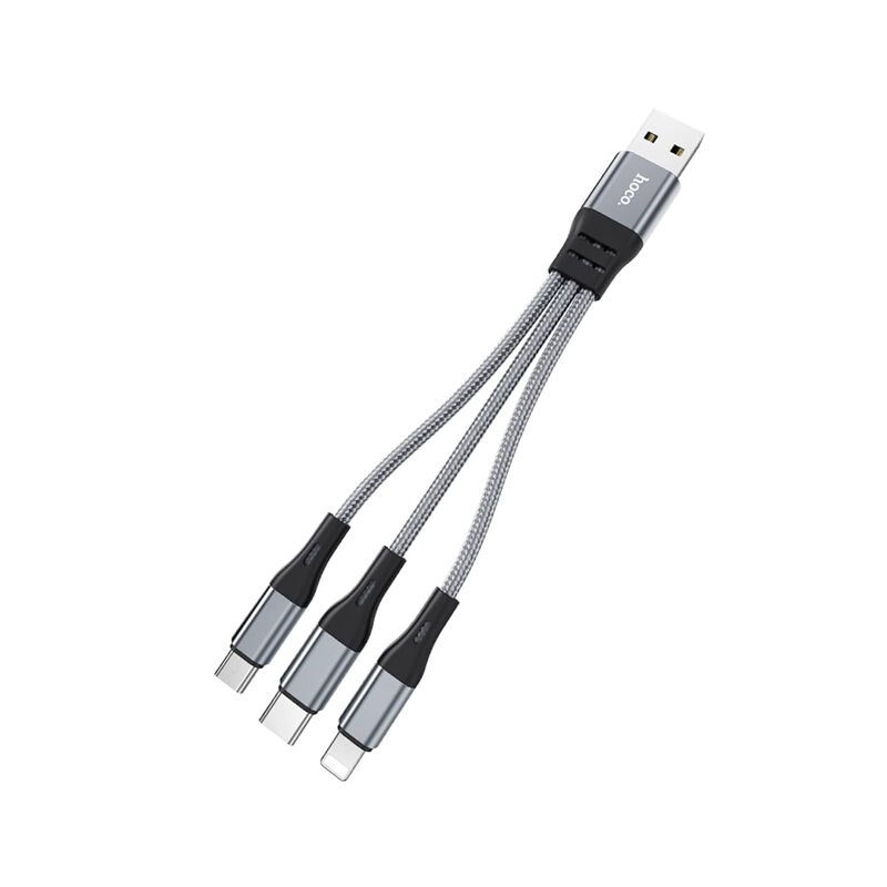 Hoco X47 Harbor 3-in-1 25cm Data Cable 