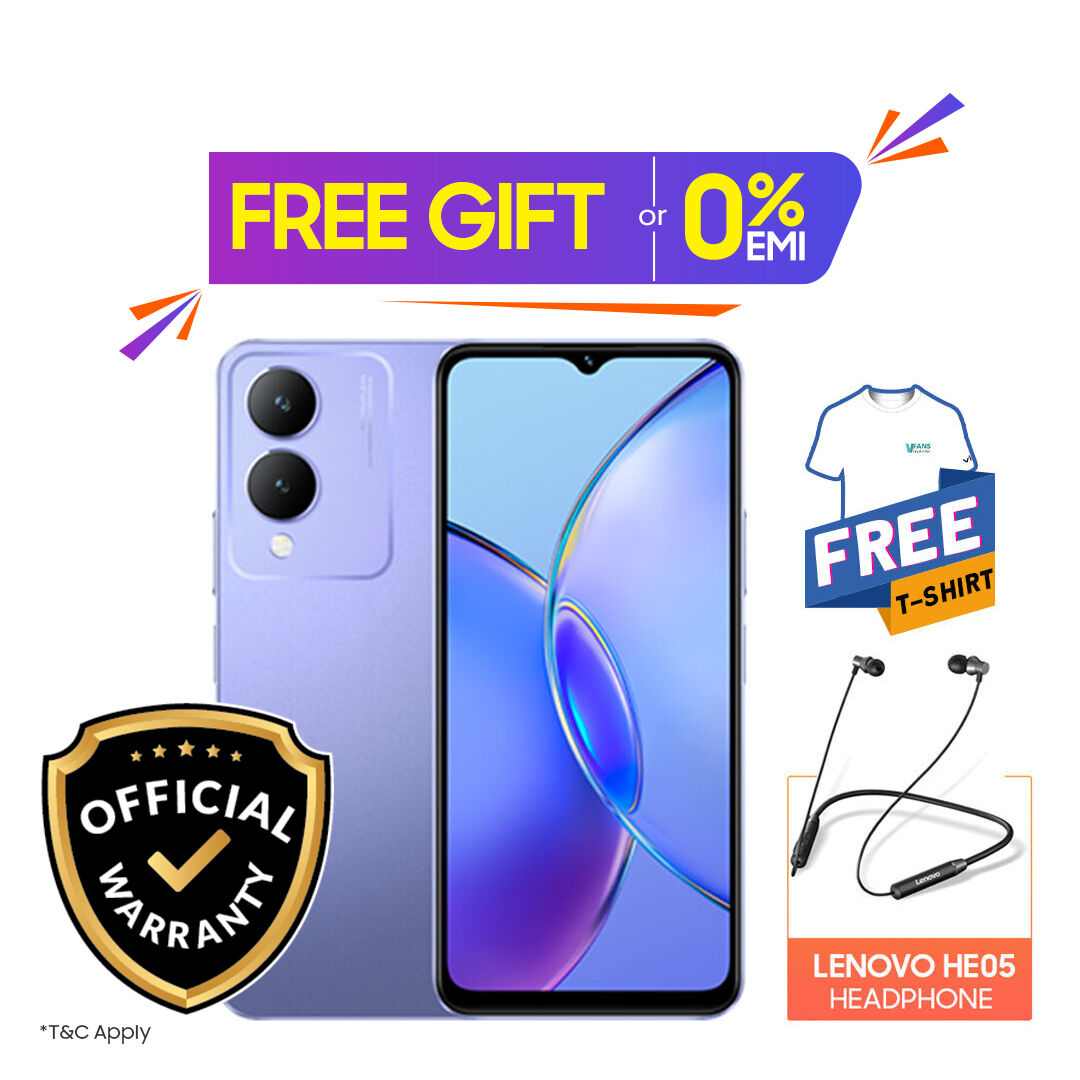 vivo Y17s 4GB/128GB with Free vivo T-Shirt