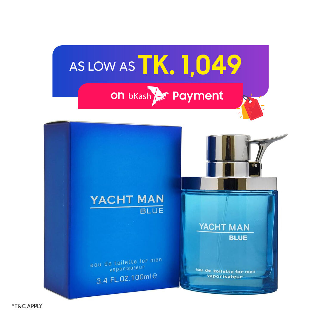 Yacht Man Blue by Myrurgia Eau De Toilette Spray 3.4 oz for Men