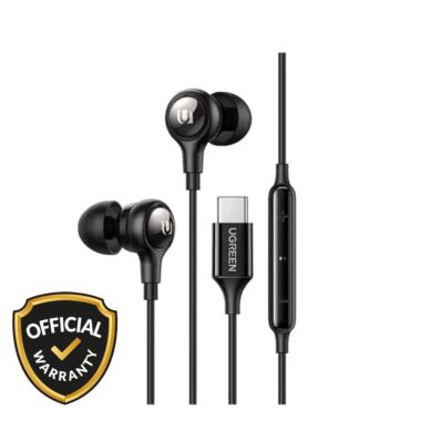 UGREEN EP103 Type-C In-Ear Wired Earphone (30638) – Black