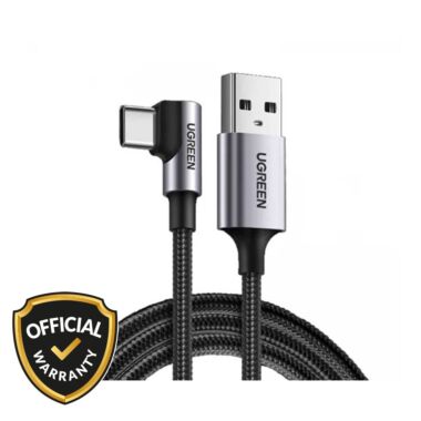 UGREEN US284 1M Right Angle USB-A to USB-C Data Cable (50941)