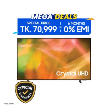 Samsung 55 Inch Crystal 4K UHD Smart TV (55AU8000)