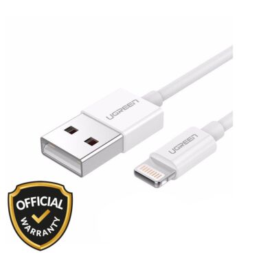 UGREEN US155 0.25M USB-A Male to Lightning Male Data Cable (80312)